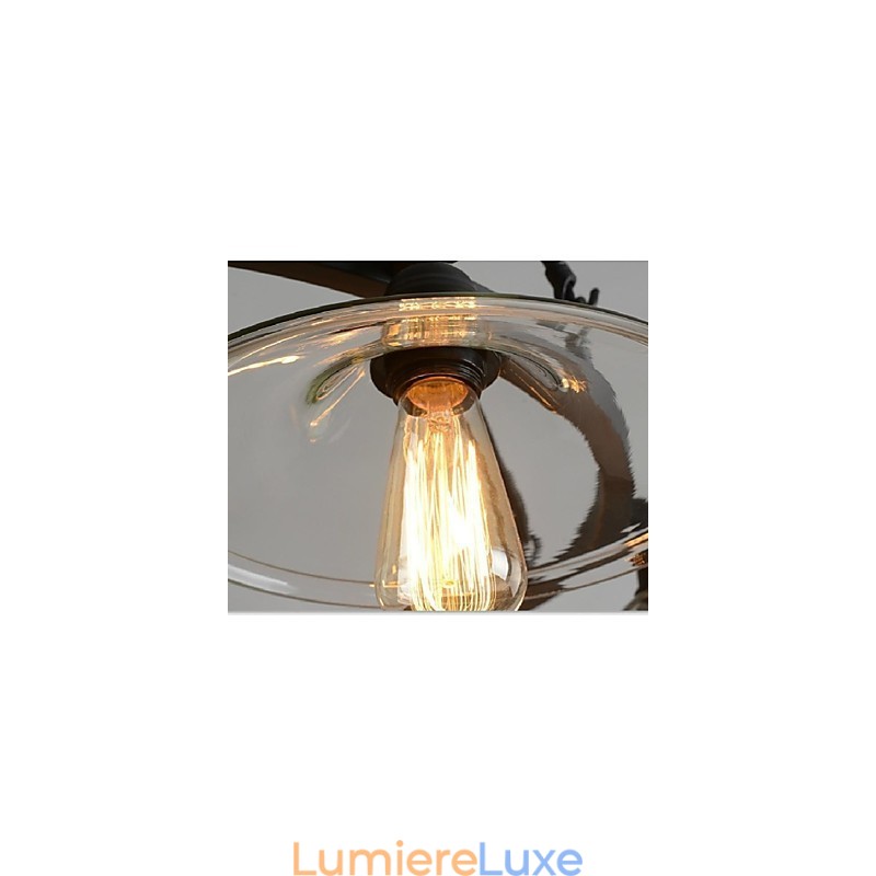 Lanterne traditionnelle classique vintage rétro style campagnard mini peinture suspension en métal salle à manger