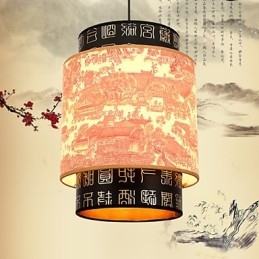 Lustre à une tête pour repas, petite lampe à suspension Archaizes Teahouse