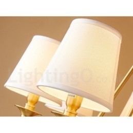 Lustre rond en laiton pur, suspension traditionnelle classique