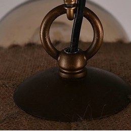 Lustre suspendu en métal peint style country pour chambre à coucher