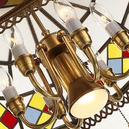 Suspensions en cristal style mini traditionnel classique en métal