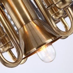 Suspensions en cristal style mini traditionnel classique en métal