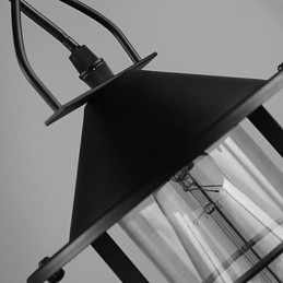 Suspension en métal style peinture de campagne vintage pour garage