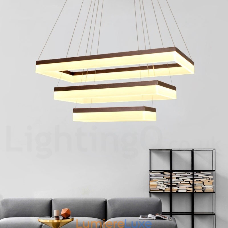 Suspension intelligente Wi-Fi à intensité variable, 3 niveaux, style contemporain moderne