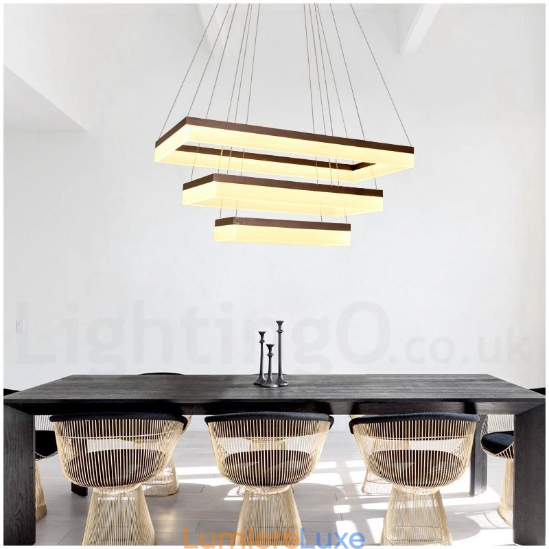 Suspension intelligente Wi-Fi à intensité variable, 3 niveaux, style contemporain moderne