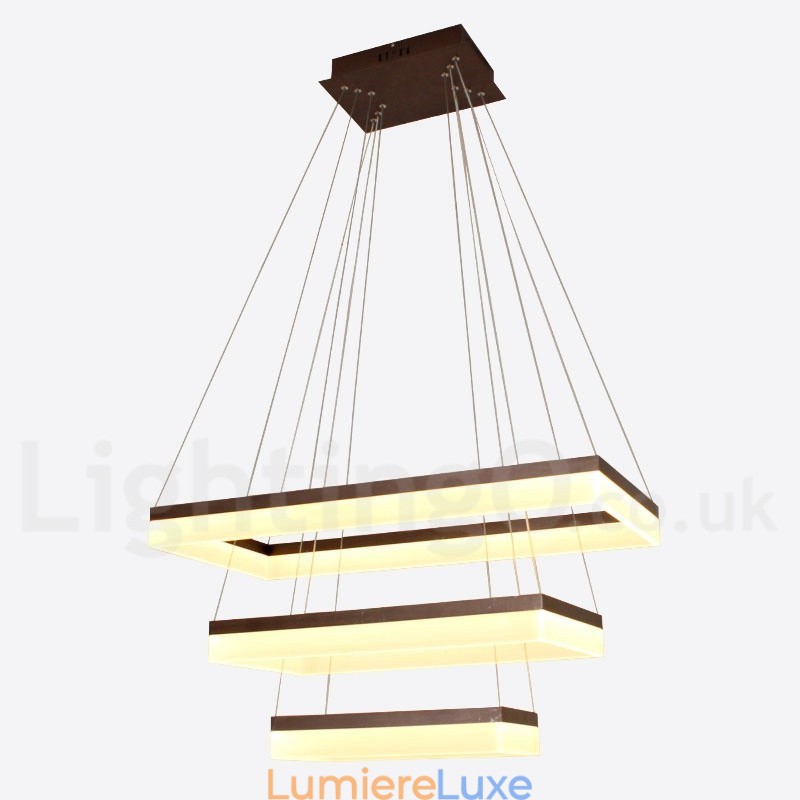 Suspension intelligente Wi-Fi à intensité variable, 3 niveaux, style contemporain moderne