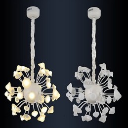 Suspension moderne à luminosité blanc chaud pour décoration d'intérieur