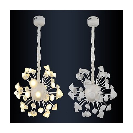 Suspension moderne à luminosité blanc chaud pour décoration d'intérieur