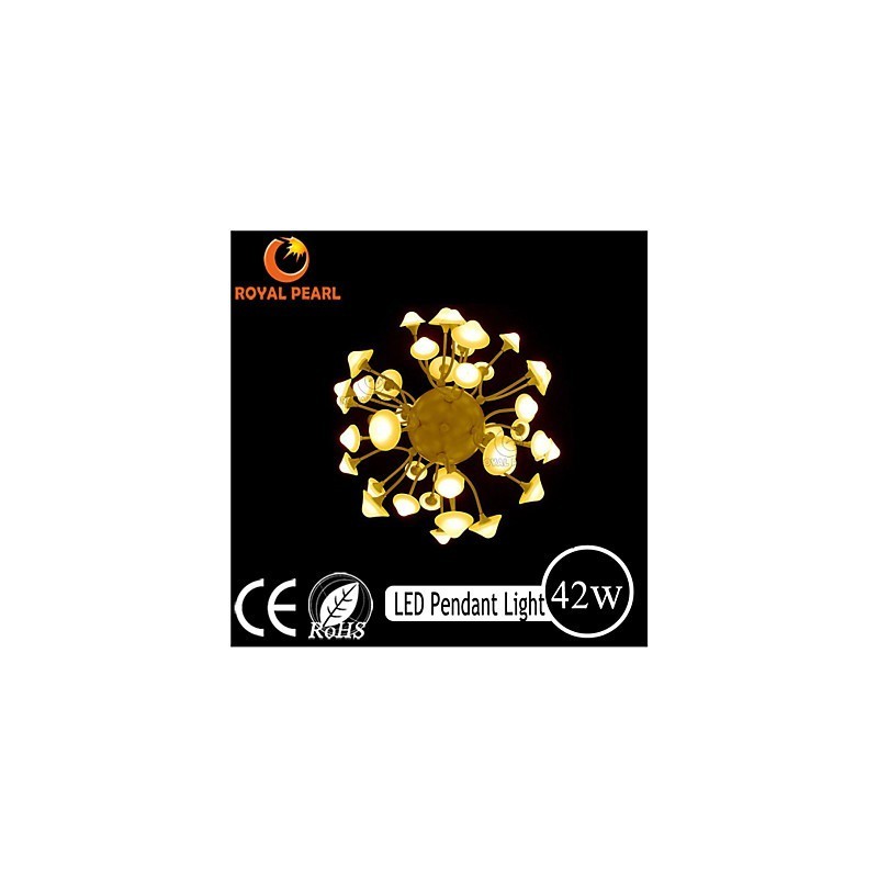 Suspension moderne à luminosité blanc chaud pour décoration d'intérieur