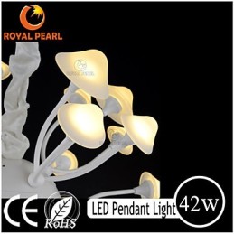 Suspension moderne à luminosité blanc chaud pour décoration d'intérieur