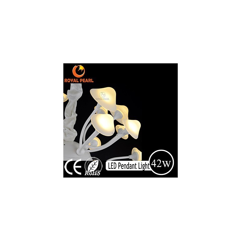 Suspension moderne à luminosité blanc chaud pour décoration d'intérieur