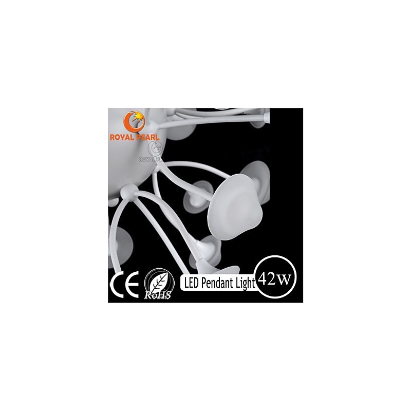 Suspension moderne à luminosité blanc chaud pour décoration d'intérieur