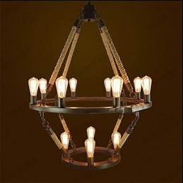 Lampe industrielle américaine Windge Hemp 12, style rétro européen