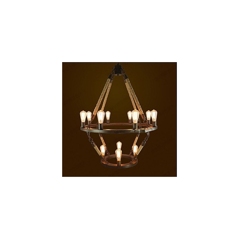 Lampe industrielle américaine Windge Hemp 12, style rétro européen