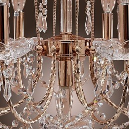 Lustre en cristal élégant à 9 lumières