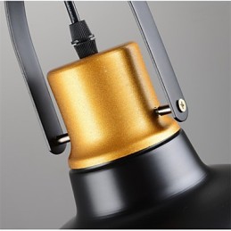 Lampes suspendues rétro en métal pour café