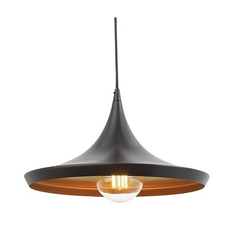 Suspension rétro vintage Tom Dixon Design Noir Peinture Suspension Lumières Suspension rétro vintage Tom Dixon Design Noir Peinture Suspension Lumières