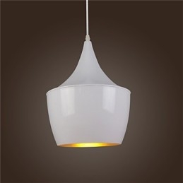 Suspension rétro vintage Tom Dixon Design noir et blanc Type Cafe