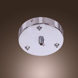 Suspension artistique en cristal à 6 lumières avec abat-jour en verre
