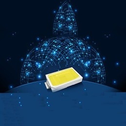 Lustre suspendu en cristal avec 3 anneaux blancs chauds et froids