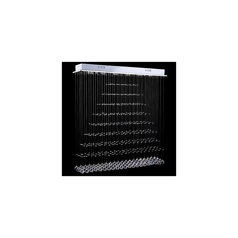 Suspension en métal galvanisé et cristal, style moderne, contemporain, traditionnel, classique, rustique, style lodge, vintage, style country island