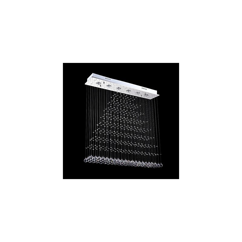 Suspension en métal galvanisé et cristal, style moderne, contemporain, traditionnel, classique, rustique, style lodge, vintage, style country island