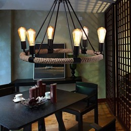 Lustre Suspension Mini Style Rustique Lodge Métal