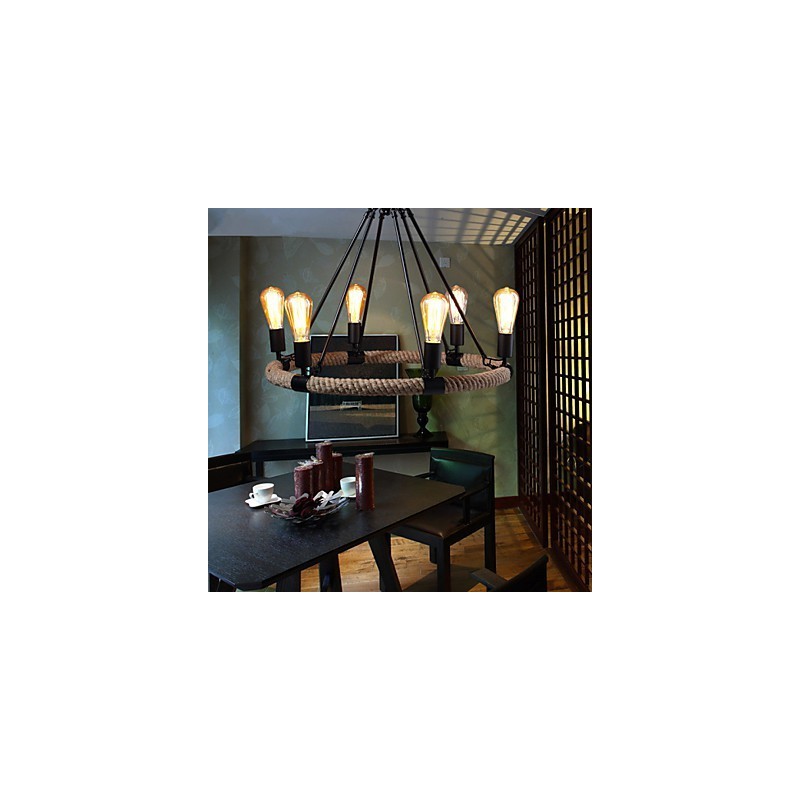 Lustre Suspension Mini Style Rustique Lodge Métal