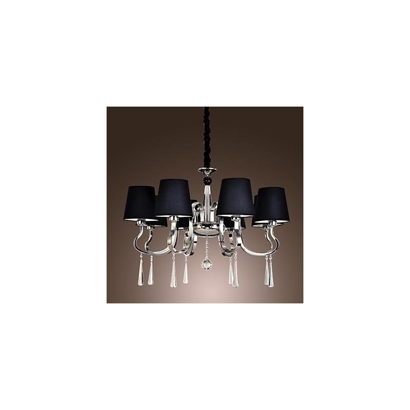 Lustre en métal chromé moderne, contemporain, traditionnel, classique, rustique, style lodge, vintage, style country island