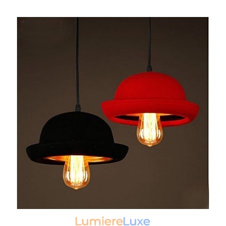 Lustre noir design Hat Pendant Cafe Lustre noir design Hat Pendant Cafe