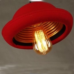Lustre noir design Hat Pendant Cafe