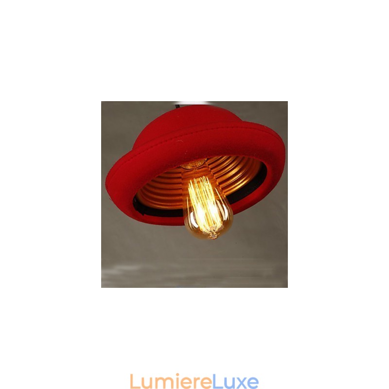 Lustre noir design Hat Pendant Cafe