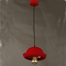 Lustre noir design Hat Pendant Cafe