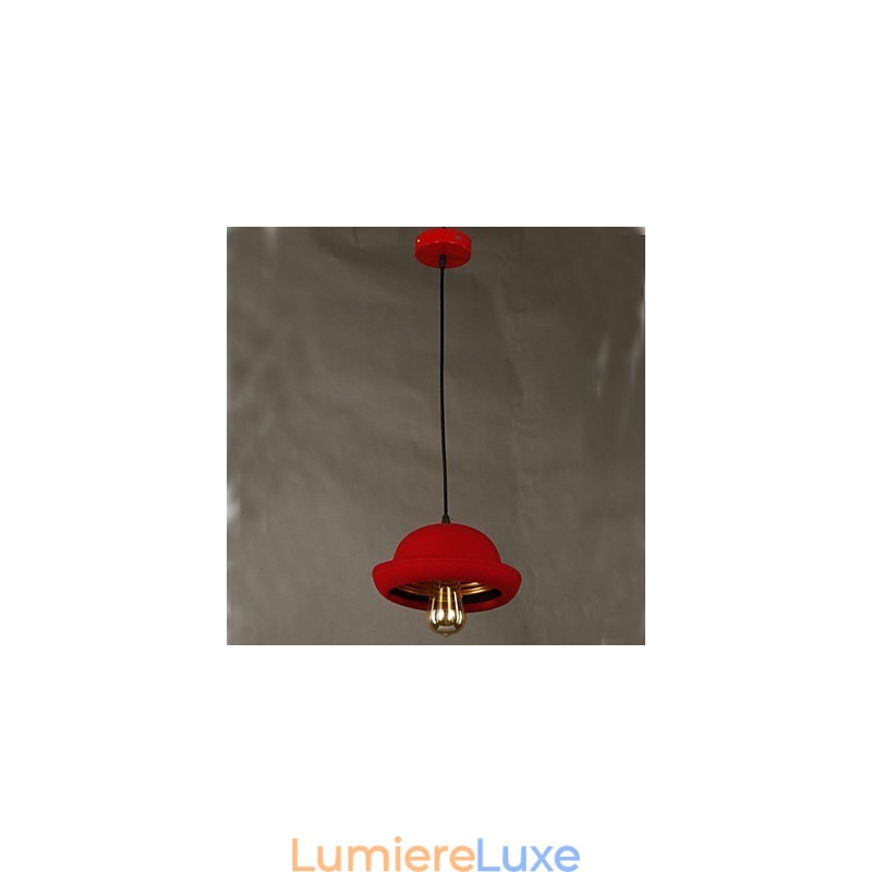 Lustre noir design Hat Pendant Cafe