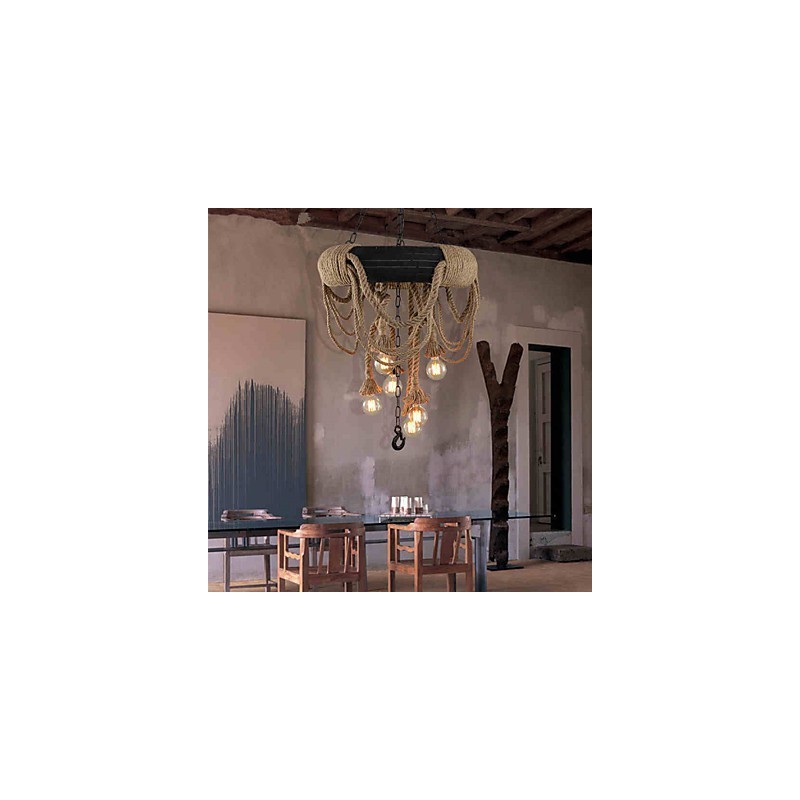 Suspensions Mini Style Rustique Lodge Plastique
