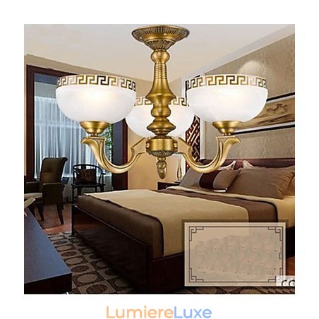 Lampe en cuivre complète, salle à manger en marbre, lustre en cuivre moderne original Lampe en cuivre complète, salle à manger en marbre, lustre en cuivre moderne original