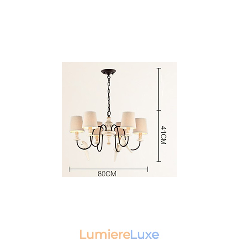 Lustre Suspension Vintage Résine