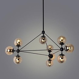 Suspensions 10 lumières simples, modernes et artistiques