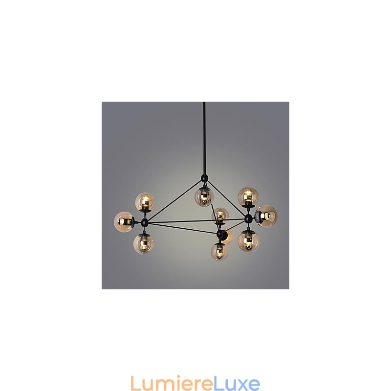 Suspensions 10 lumières simples, modernes et artistiques