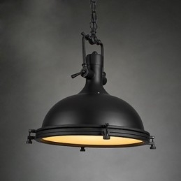 Lampe suspendue industrielle simple, style loft, luminaire suspendu vintage en métal