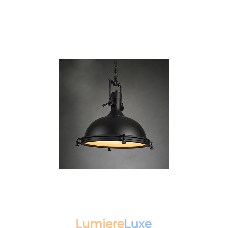 Lampe suspendue industrielle simple, style loft, luminaire suspendu vintage en métal