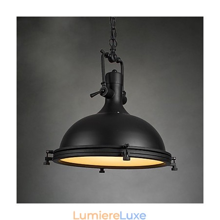 Lampe suspendue industrielle simple, style loft, luminaire suspendu vintage en métal Lampe suspendue industrielle simple, style loft, luminaire suspendu vintage en métal