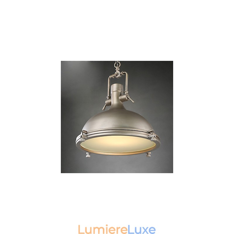 Lampe suspendue industrielle simple, style loft, luminaire suspendu vintage en métal