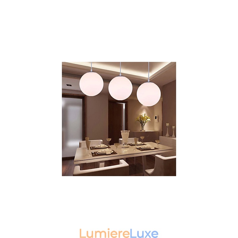 Suspension contemporaine en verre à 1 lumière