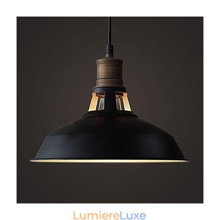Mini suspension industrielle vintage en métal, 1 lumière, multicolore en option Mini suspension industrielle vintage en métal, 1 lumière, multicolore en option
