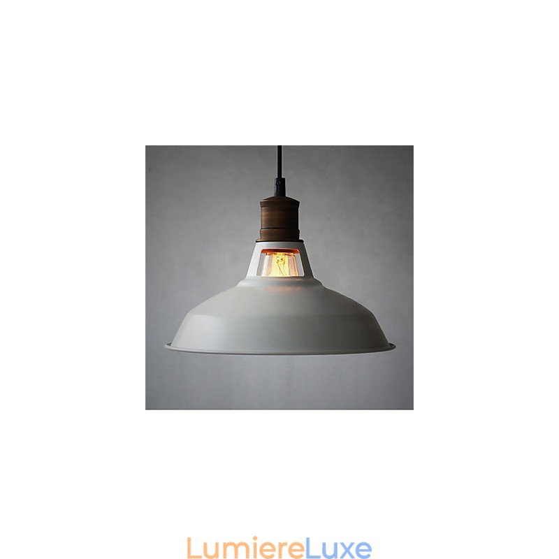 Mini suspension industrielle vintage en métal, 1 lumière, multicolore en option
