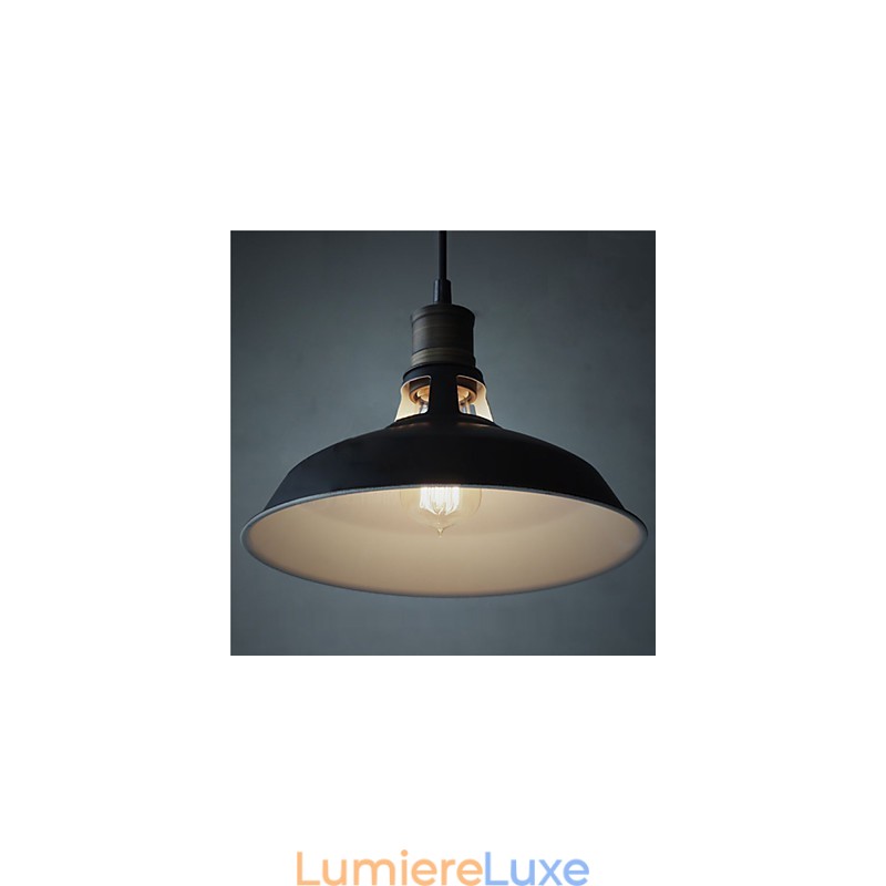Mini suspension industrielle vintage en métal, 1 lumière, multicolore en option