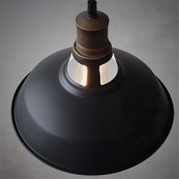 Mini suspension industrielle vintage en métal, 1 lumière, multicolore en option