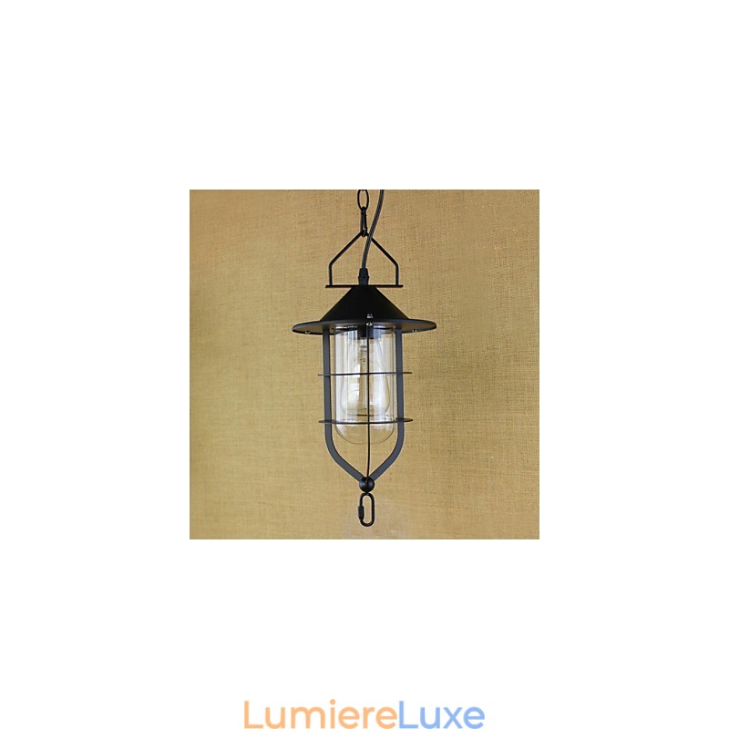 Lampe suspendue industrielle de style rustique rétro américain