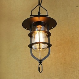 Lampe suspendue industrielle de style rustique rétro américain